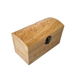 Шкатулка з замком прямокутна світла (середня)