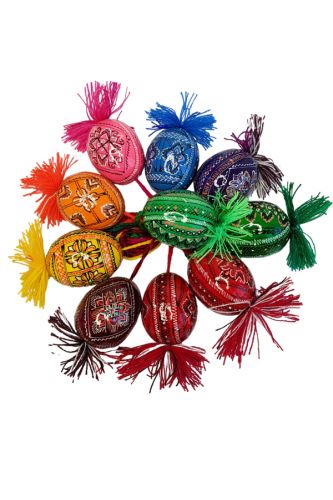 Писанка з китицею Карпатський орнамент №3