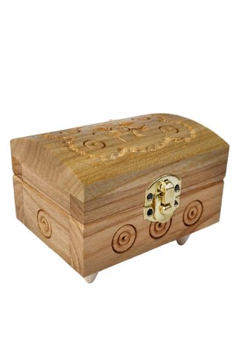 Шкатулка с замком прямоугольная светлая (малая) Шкатулка с замком прямоугольная светлая (малая)