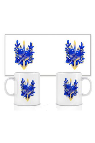 Керамічна чашка Пташки на гербу (280 мл)