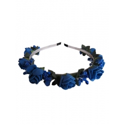 Обруч Троянда мала синій