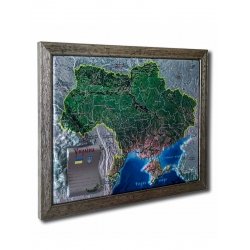 Рельєфна мапа України (укр. версія)
