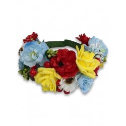 Обруч Пышные Цветы (цветной)