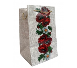 Подарунковий пакет Маки (200*120) упаковка