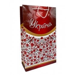 Torba prezentowa Ukraina czerwona (280*165) opakowanie